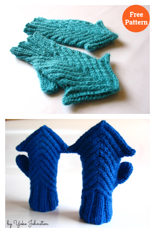 Squid Mittens Free Knitting Pattern