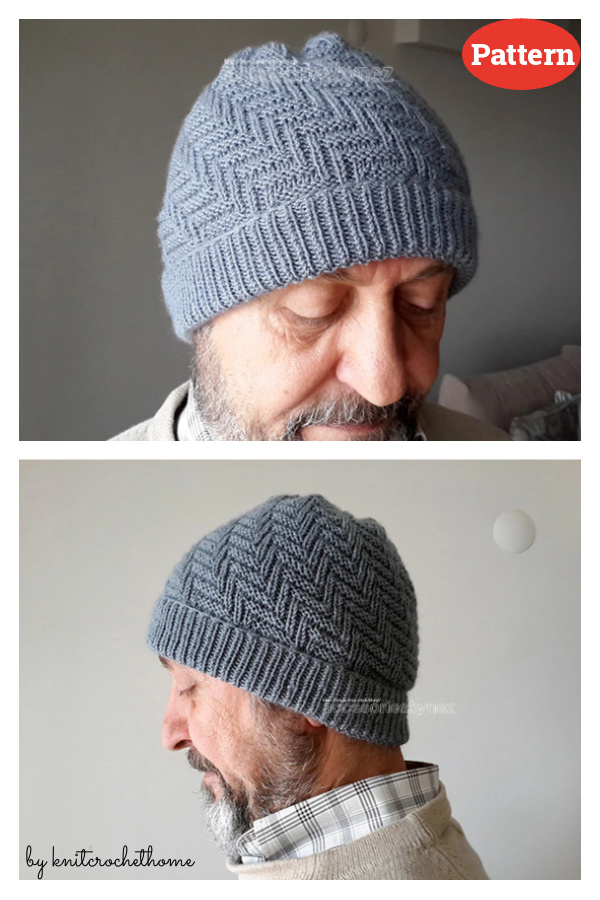 Unisex Slouchy Hat Knitting Pattern