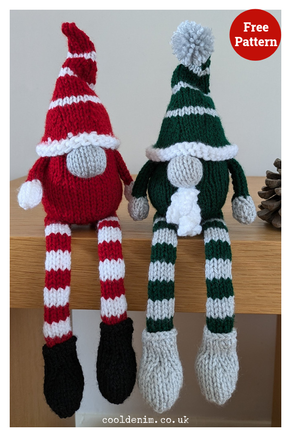 Christmas Gnomes Free Knitting Pattern