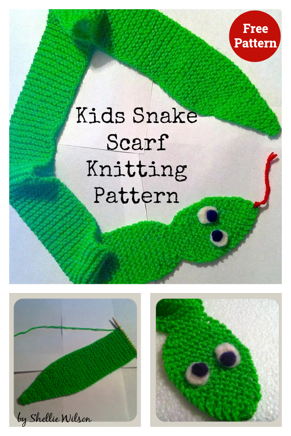 Snake Scarf Free Knitting Pattern