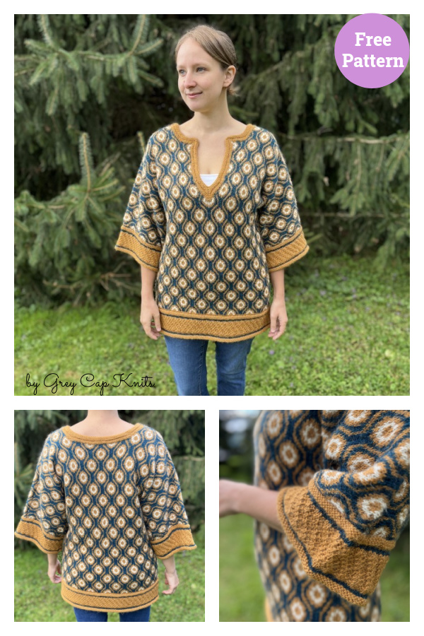 Terrapin Tunic Free Knitting Pattern