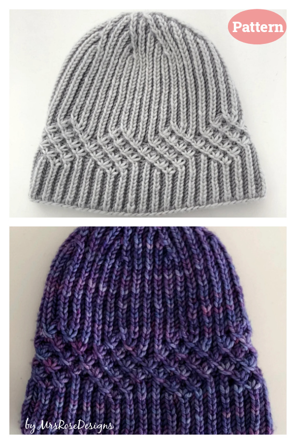 Brioche Star Stitch Hat Knitting Pattern