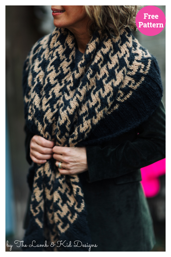 Rakish Shawl Free Knitting Pattern