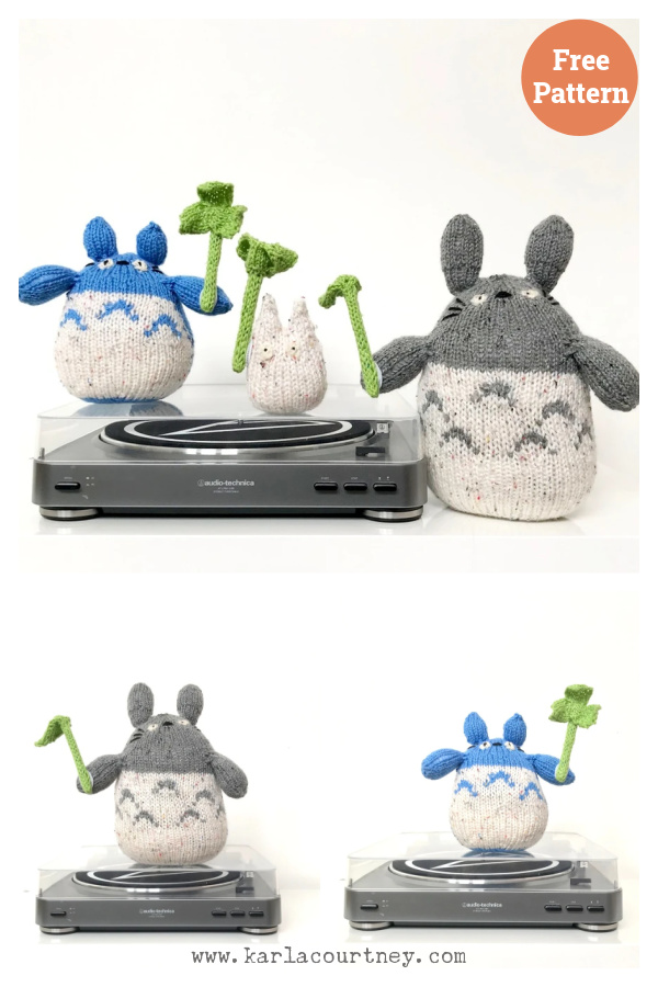 Totoro Toy Free Knitting Pattern