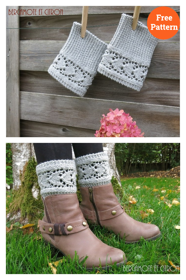 Boot Cuffs Free Knitting Pattern