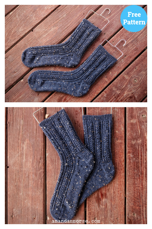 Martha Socks Free Knitting Pattern