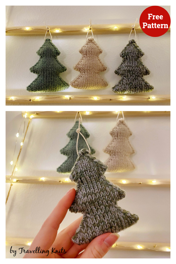 Merry Mini Tree Free Knitting Pattern