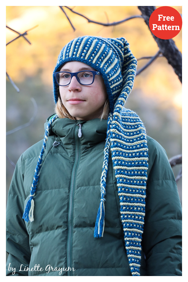 Snooze Pixie Hat Free Knitting Pattern