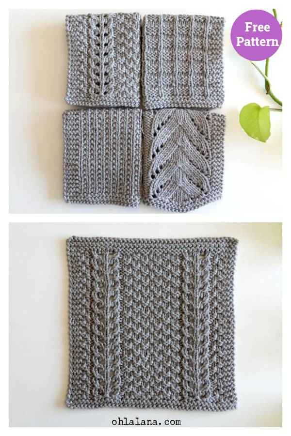 Dishcloth Set Free Knitting Pattern