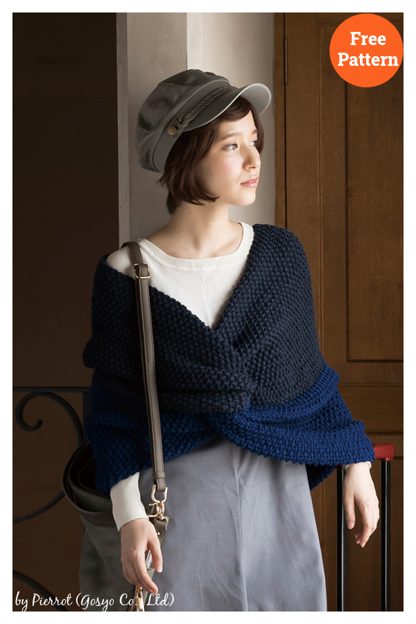 Leclair Cross Wrap Free Knitting Pattern