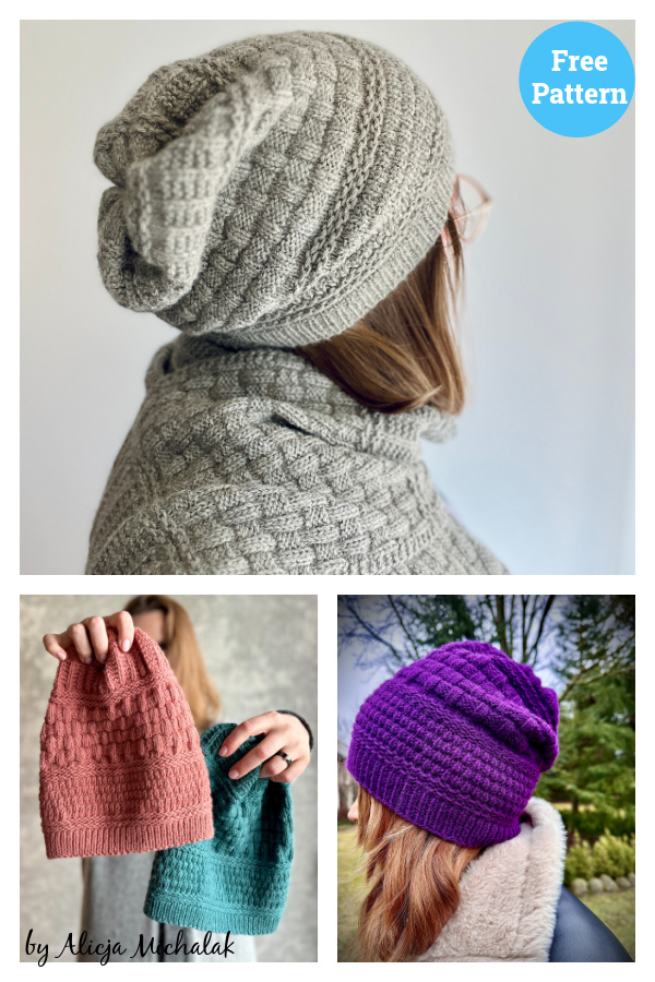 Mix it up Beanie Free Knitting Pattern