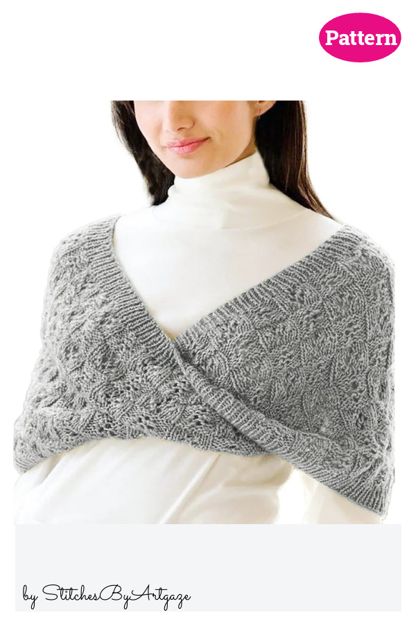 Twisted Short Cape Knitting Pattern