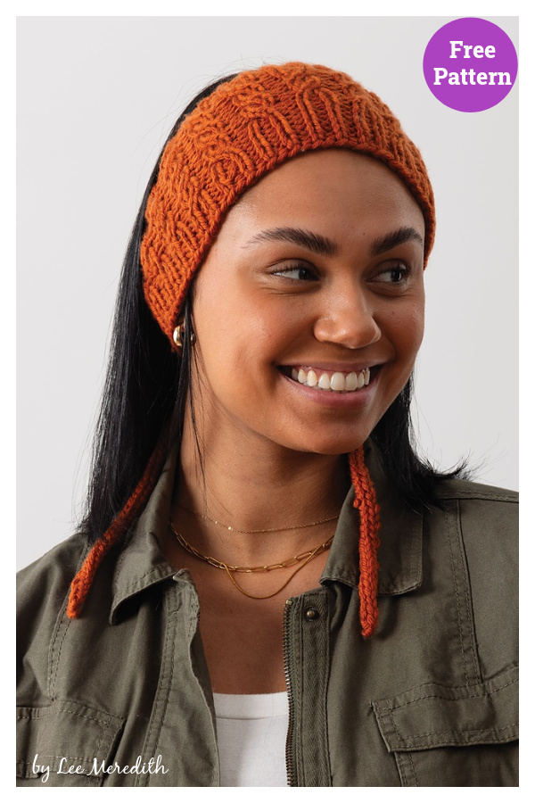 Twisty Headband Free Knitting Pattern