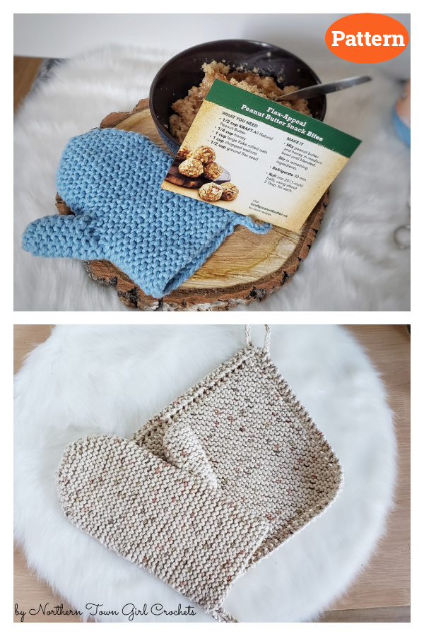 Cotton Oven Mitt Knitting Pattern