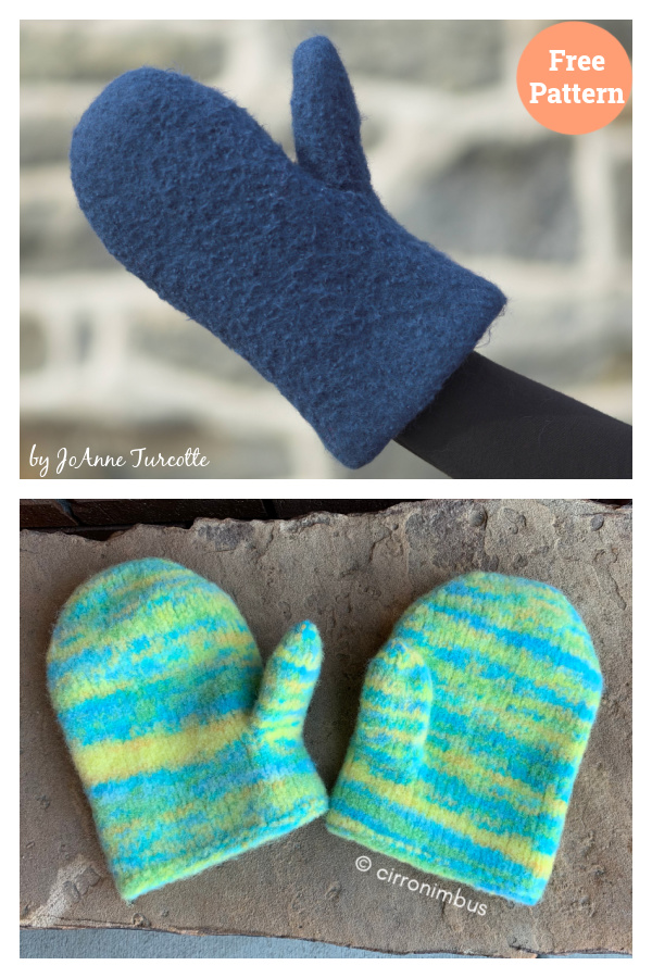 Felted Oven Mitt Free Knitting Pattern