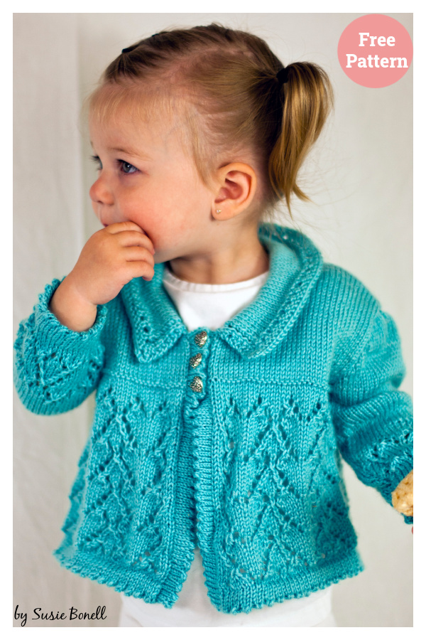 Here's My Heart Cardi Free Knitting Pattern