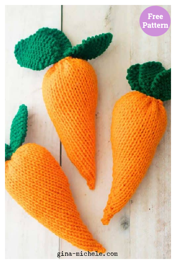 Easy Carrot Free Knitting Pattern