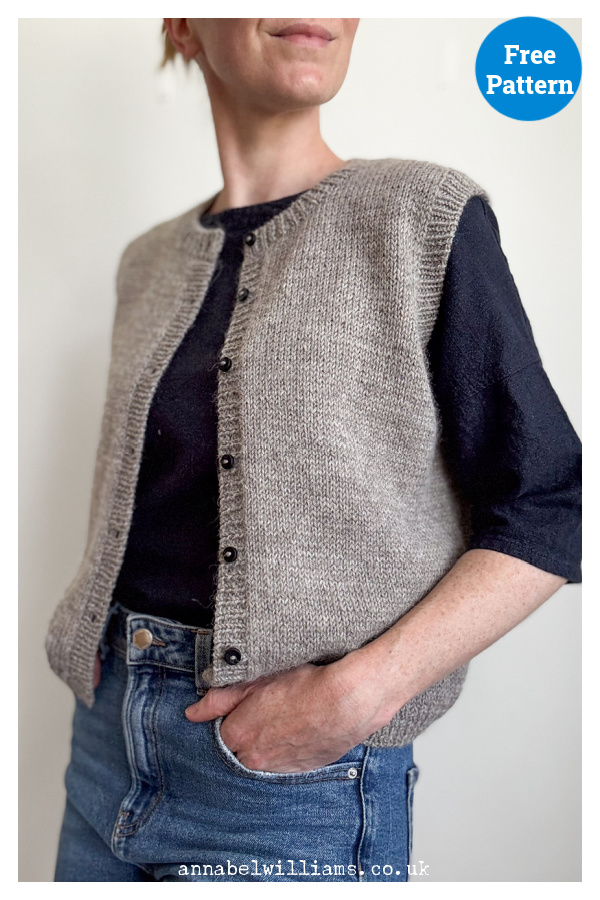 Sally Vest Free Knitting Pattern 