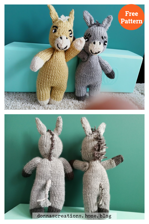 Small Donkey Free Knitting Pattern