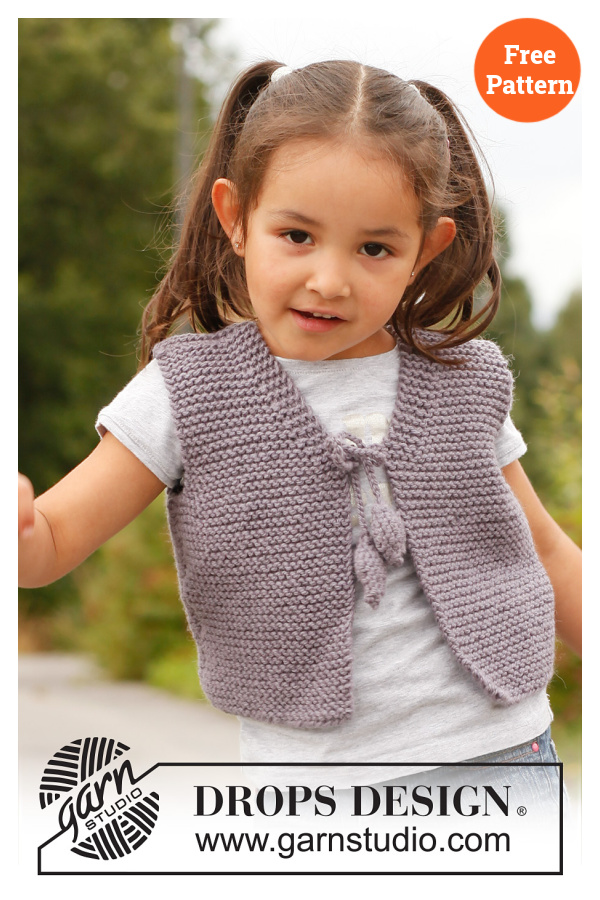 Evelina Tied Baby Vest Free Knitting Pattern