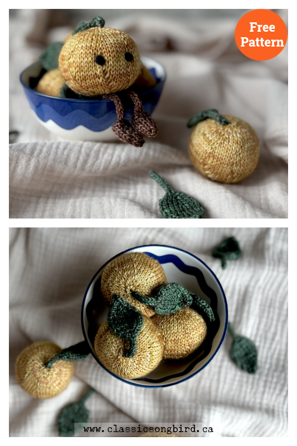Little Clementines Free Knitting Pattern