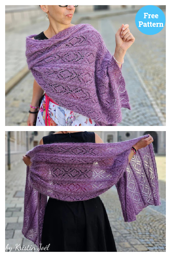 Vronerl Lace Shawl Free Knitting Pattern