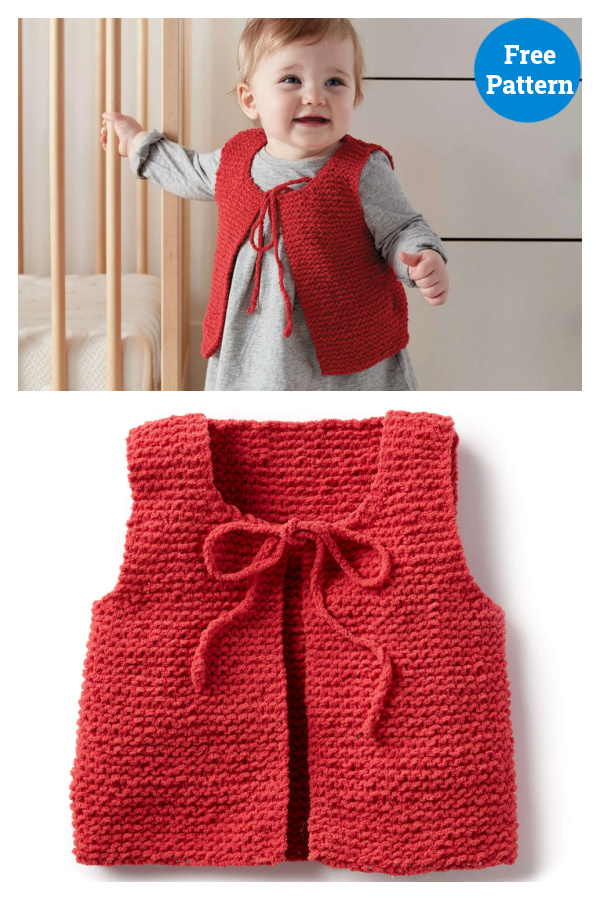 Wee Vest Free Knitting Pattern 