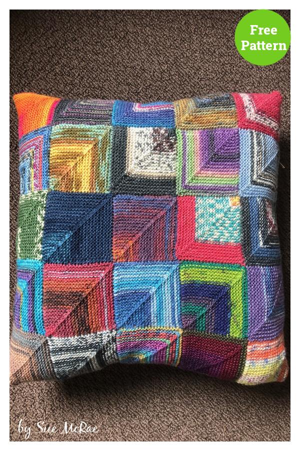 Diamonds are Forever Cushion Free Knitting Pattern