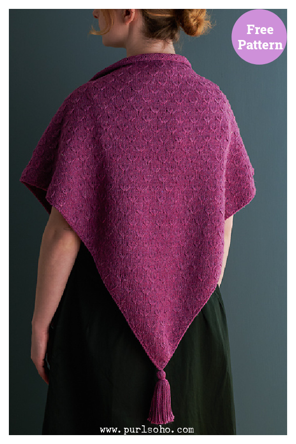 Early Bloom Shawl Free Knitting Pattern
