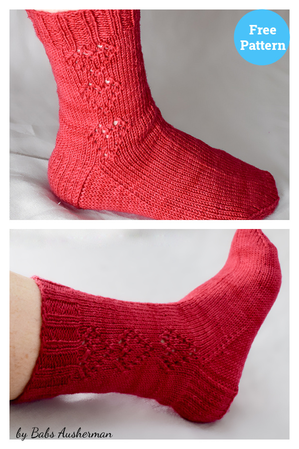 Hearts Afire Socks Free Knitting Pattern