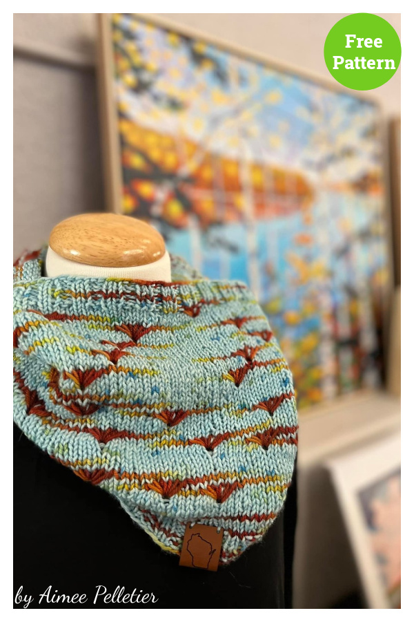 Minnesconsin Cowl Free Knitting Pattern