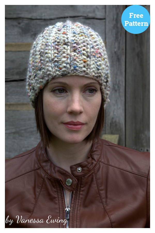 Mistake Rib Stitch Hat Free Knitting Pattern