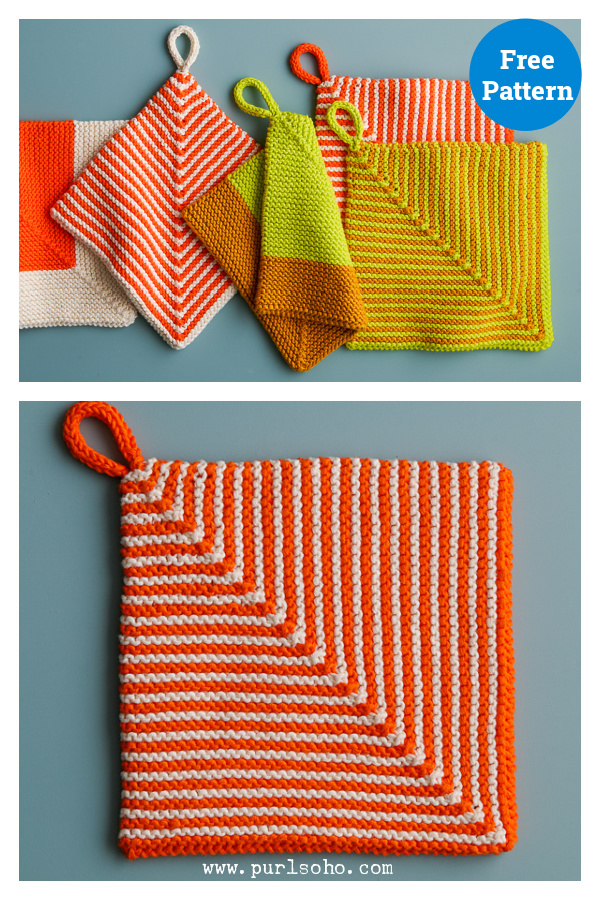 Pantry Pot Holders Free Knitting Pattern