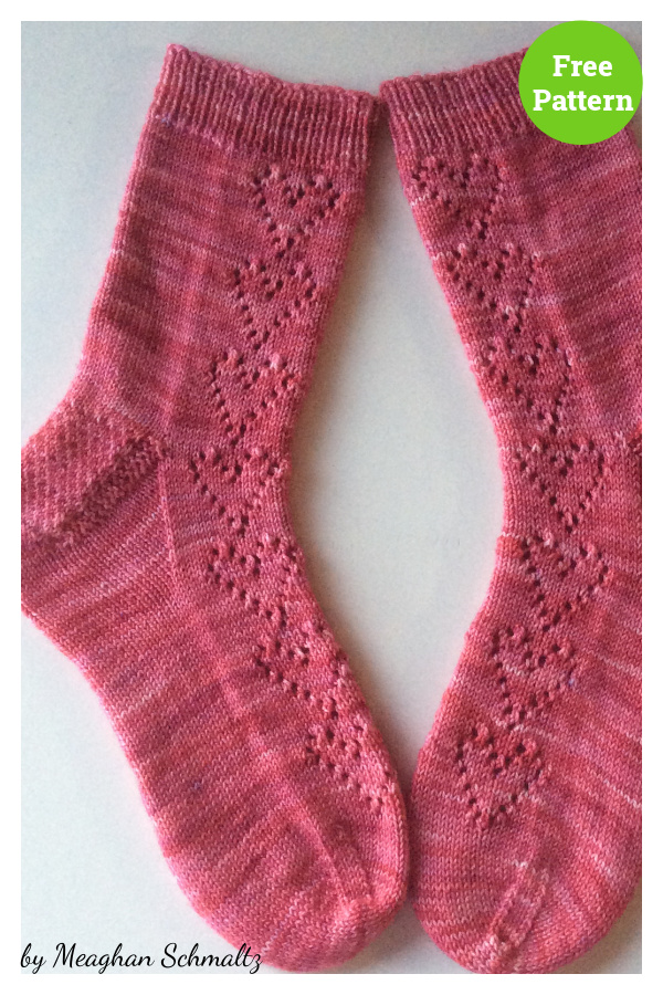 Romantical Socks Free Knitting Pattern