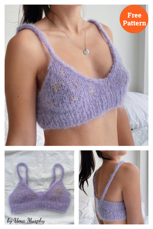 Stargirl Bralette Free Knitting Pattern