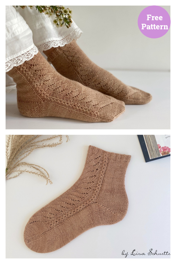 Thrift Bloom Socks Free Knitting Pattern