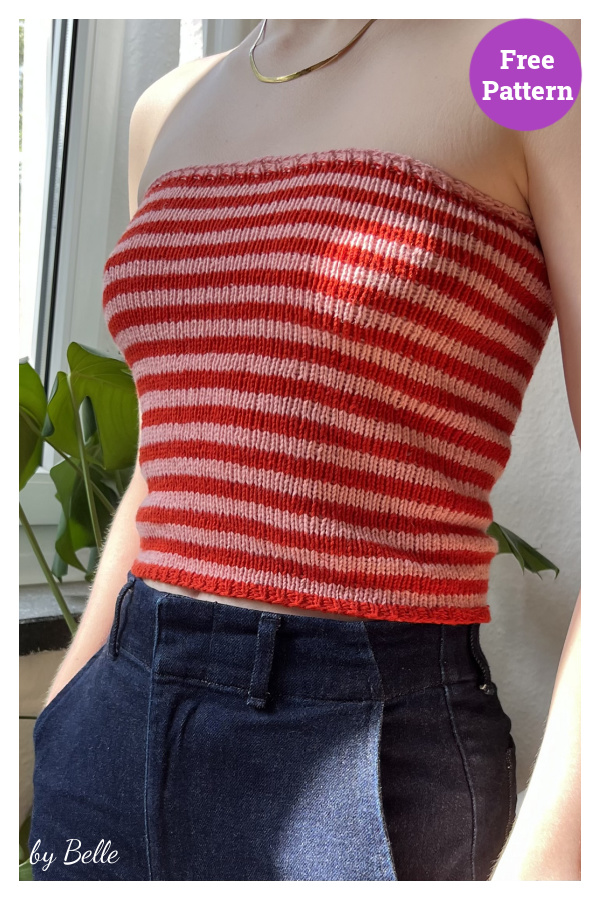 Aira Bandeau Top Free Knitting Pattern