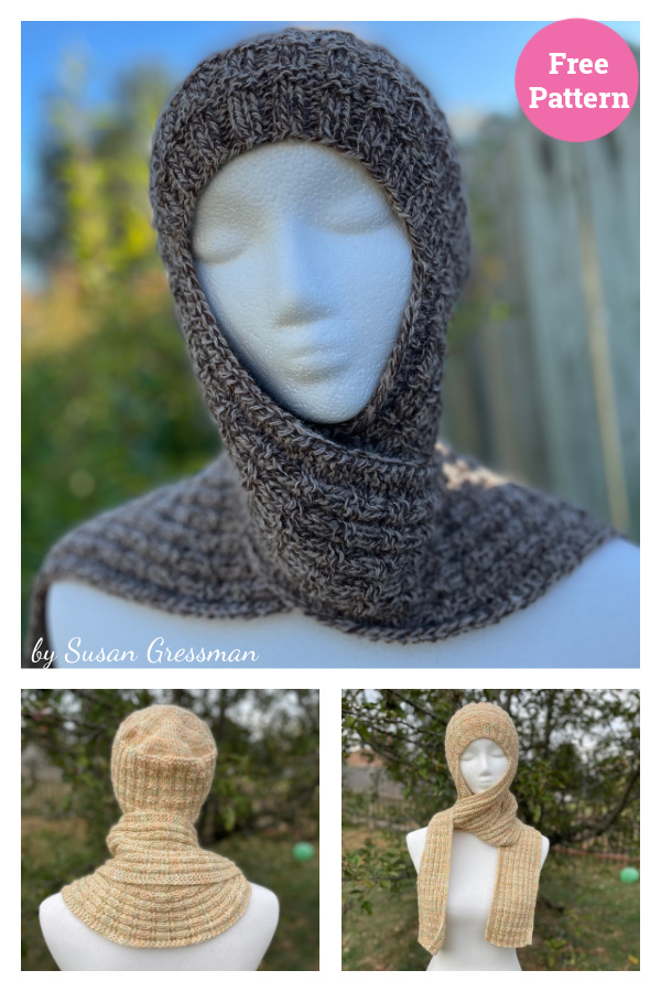 Scarf Hat Free Knitting Pattern