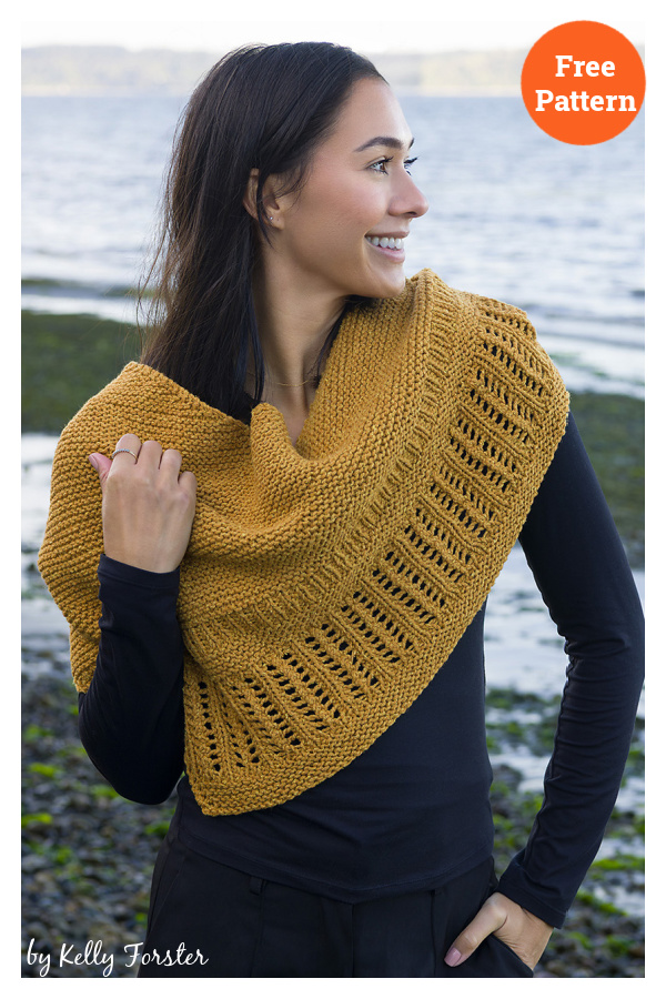 August Wheat Shawl Free Knitting Pattern