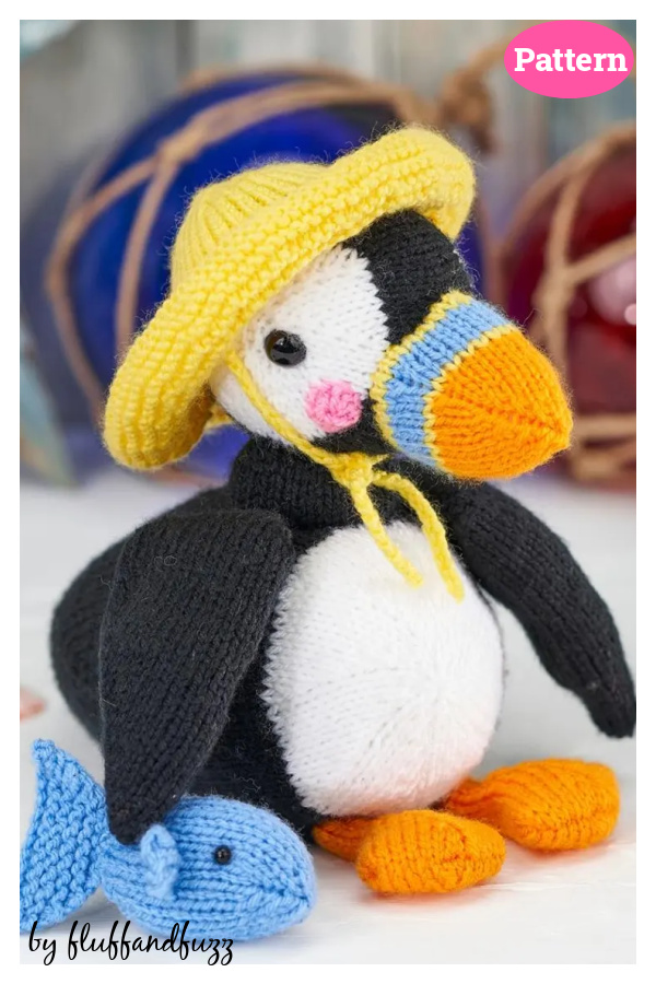 Pepper Puffin Bird Toy Knitting Pattern