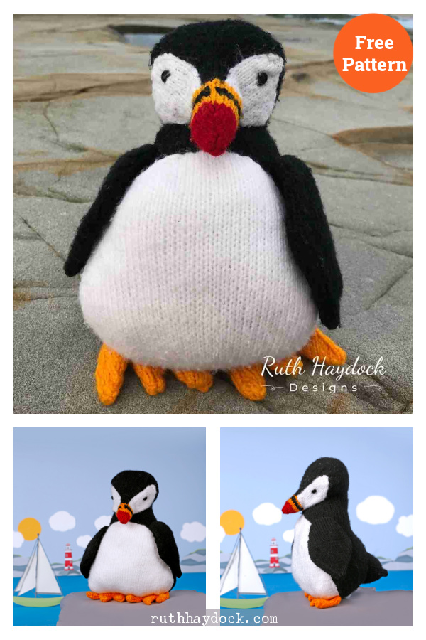 Percival Puffin Free Knitting Pattern