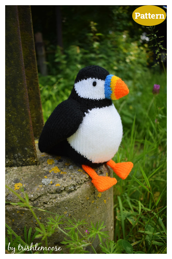 Percy the Puffin Knitting Pattern