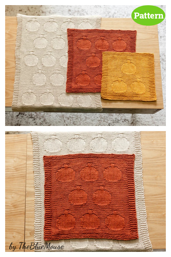 Pumpkin Washcloth Knitting Pattern