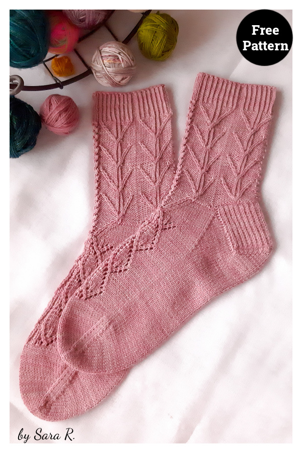 Taproot Socks Free Knitting Pattern