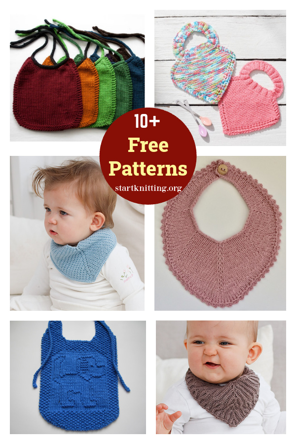 10+ Baby Bib Free Knitting Pattern 