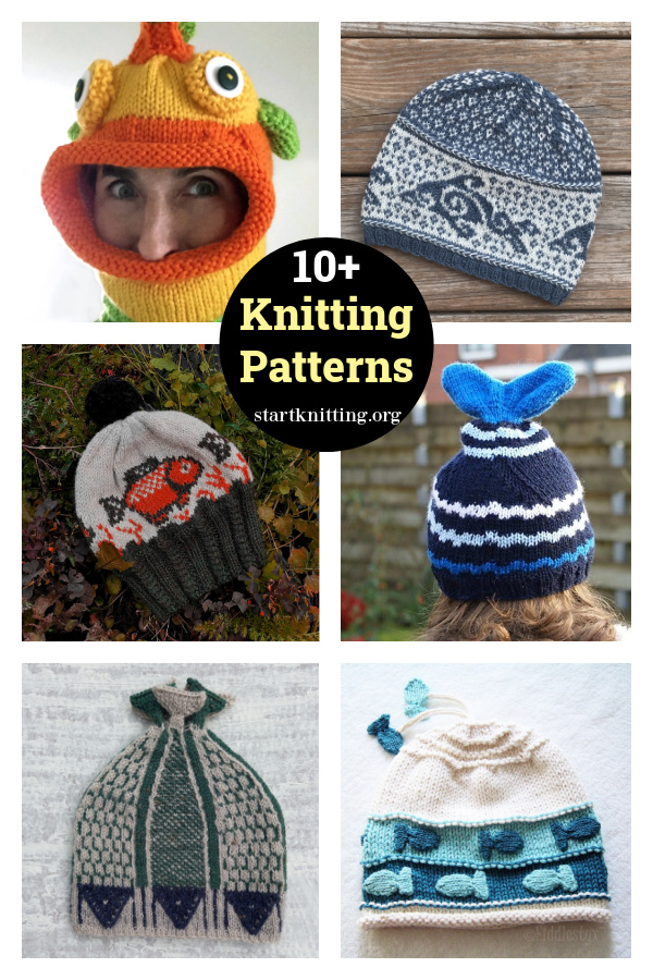 10+ Fish Beanie Hat Knitting Patterns 