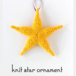 3D Star Ornament Free Knitting Pattern