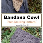 Autumn is Coming Bandana Cowl Free Knitting Pattern