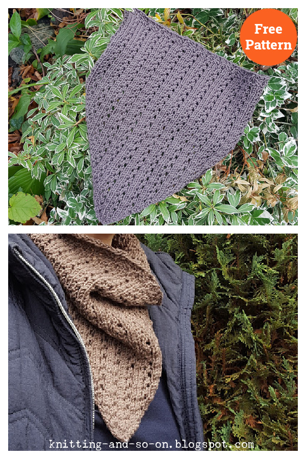 Bandana Cowl Free Knitting Pattern