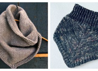 Bandana Cowl Knitting Patterns